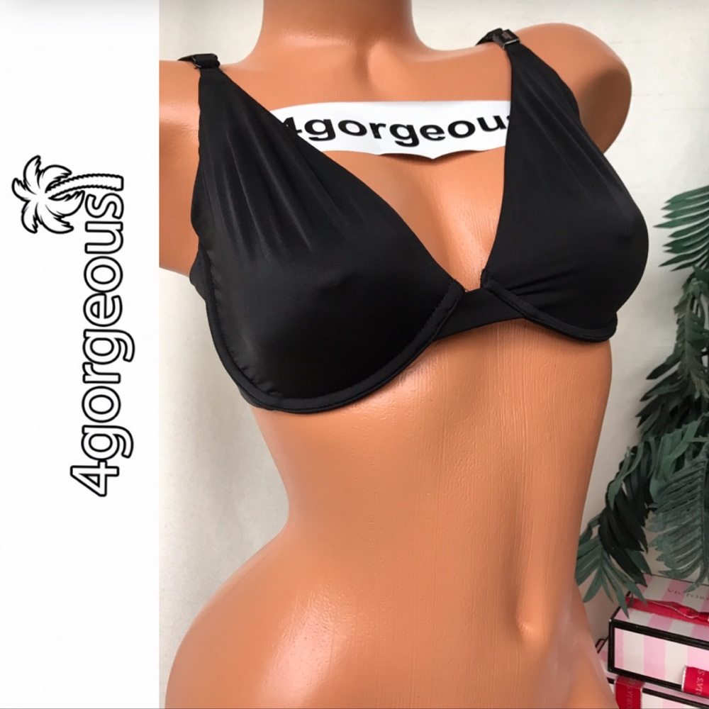 Victoria’s Secret 38,36,34 BODY BY VICTORIA PLUNGE UNLINED BRA BLACK SOFT